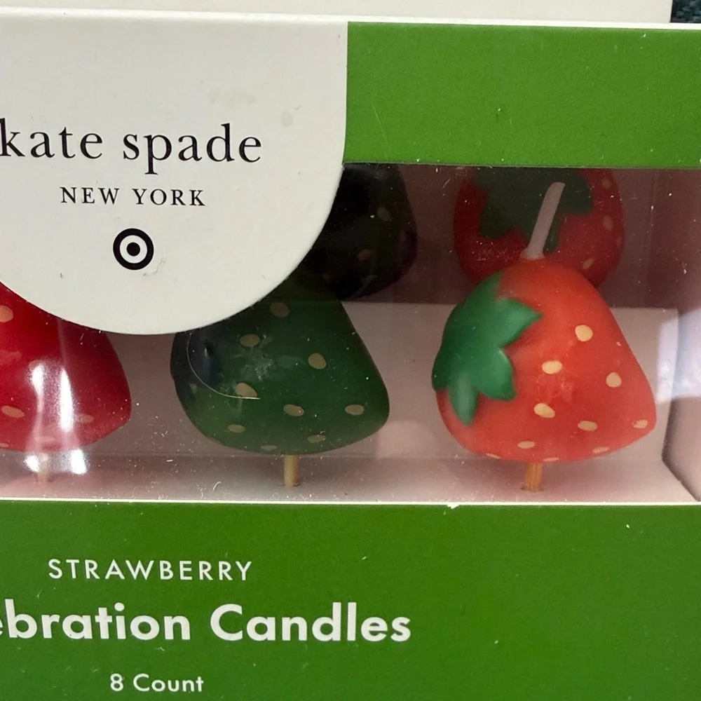 Kate Spade Strawberry Celebration Candles - Multicolor
